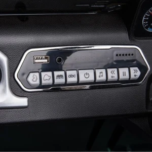 Mașinuță mercedes-benz g 500, baterie 12v7ah, 2 motoare de 35w, roti eva, scaune din piele Thumbnail 11