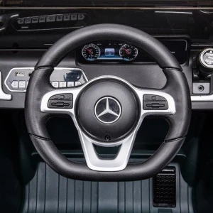 Mașinuță mercedes-benz g 500, baterie 12v7ah, 2 motoare de 35w, roti eva, scaune din piele Thumbnail 8