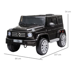 Mașinuță mercedes-benz g 500, baterie 12v7ah, 2 motoare de 35w, roti eva, scaune din piele Thumbnail 8