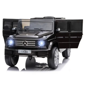Mașinuță mercedes-benz g 500, baterie 12v7ah, 2 motoare de 35w, roti eva, scaune din piele Thumbnail 3