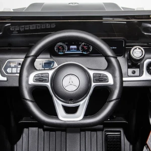 Mașinuță mercedes-benz g 500, baterie 12v7ah, 2 motoare de 35w, roti eva, scaune din piele Thumbnail 6
