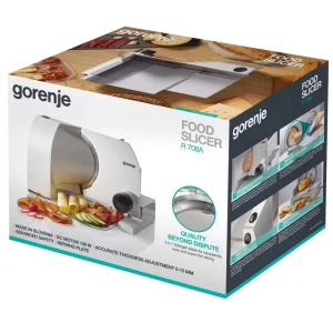 Ломтерезка gorenje r708a, нержавеющая сталь Thumbnail 2