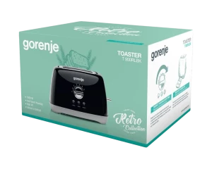 Toaster gorenje retro collection t900rlbk, negru Thumbnail 5