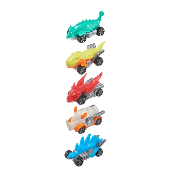 Set de 5 mașini teamsterz beast machines die-cast, în as. 2
