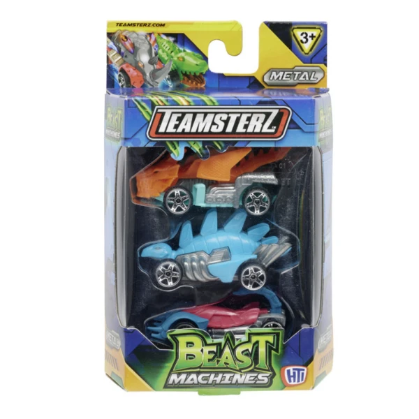 Set de 3 mașini teamsterz beast machines die-cast, în as. 5