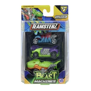 Set de 3 mașini teamsterz beast machines die-cast, în as. Thumbnail 3