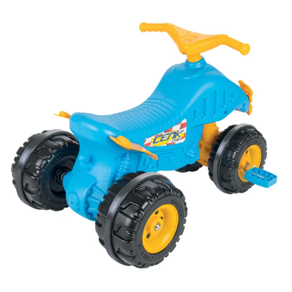 Atv cu pedale pentru copii cenk, albastru 2