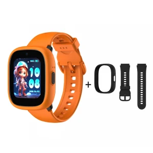 Детские умные часы lagenio kids smart watch 4g, k3, с двумя ремешками оранжевым и черным