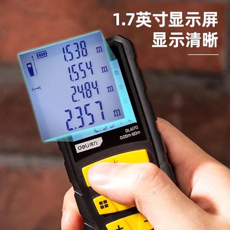 Лазерный дальномер deli dl4170 – 100 м 3