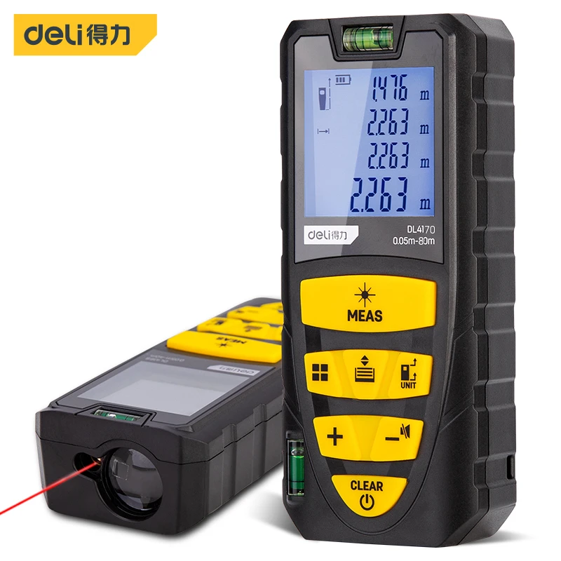 Лазерный дальномер deli dl4170 – 100 м 5