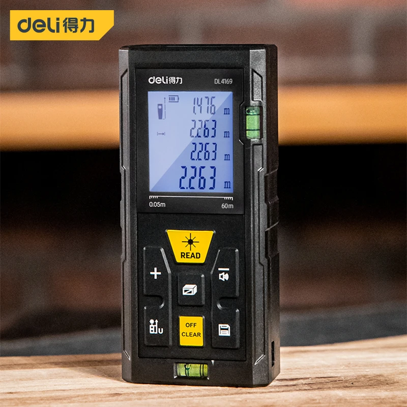 Лазерный дальномер deli dl4169 – 80 м 5