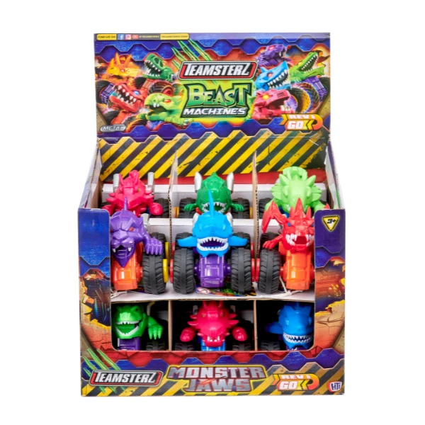 Mașinuța-monstru teamsterz beast machines monster jaws, în as. 3