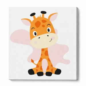 Pictură pe numere 20*20 сm (fără cutie) – girafă zâmbitoare