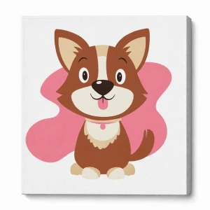 Pictură pe numere 20*20 сm (fără cutie) – micul dinozaur (копировать)