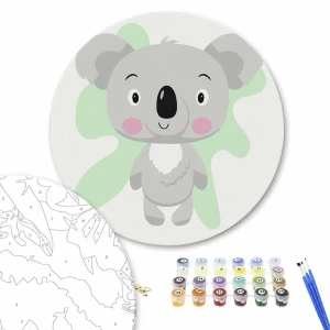 Pictură pe numere d20 сm (fără cutie) – koala prietenoasă Thumbnail 2