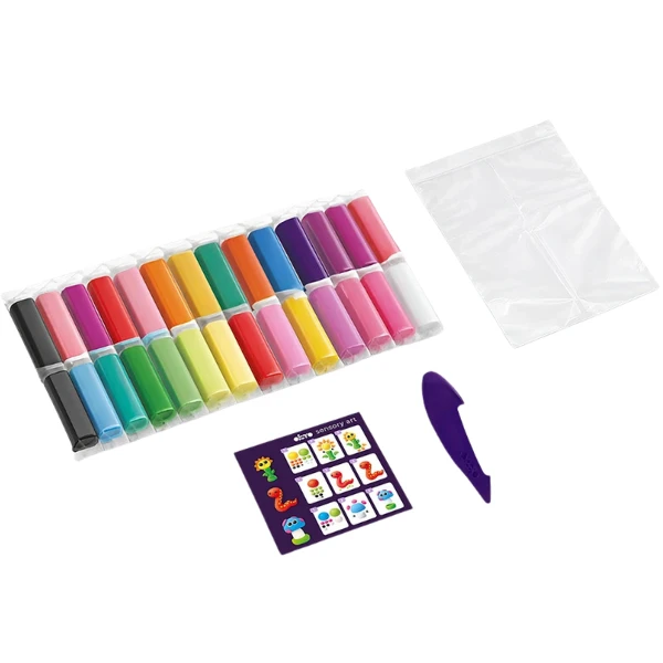 Set creativ cu plastilină aerată air clay okto, 30 buc × 6 g 2