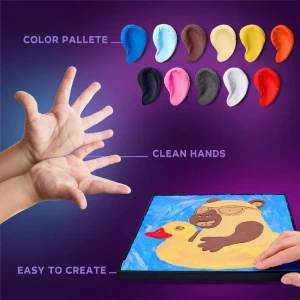 Pictură pe numere 3d cu plastilină aerată air clay 29x29 сm – capibara Thumbnail 3