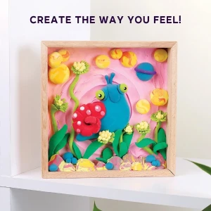 Set creativ diy cu plastilină aerată air clay lumi mici "melc" Thumbnail 6