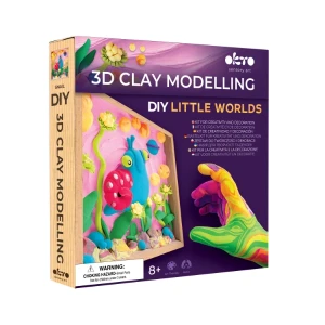 Set creativ diy cu plastilină aerată air clay lumi mici "melc" Thumbnail 2