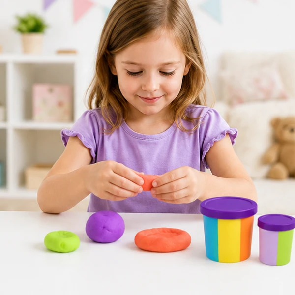 Set creativ cu plastilină aerată air clay okto, 6 buc × 6 g 6
