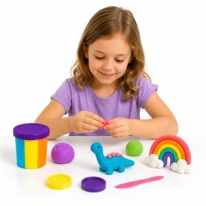 Set creativ cu plastilină aerată air clay okto, 6 buc × 6 g Thumbnail 5