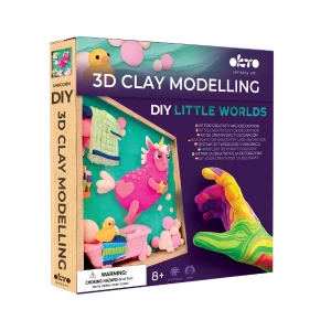 Set creativ diy cu plastilină aerată air clay lumi mici "unicorn" Thumbnail 2