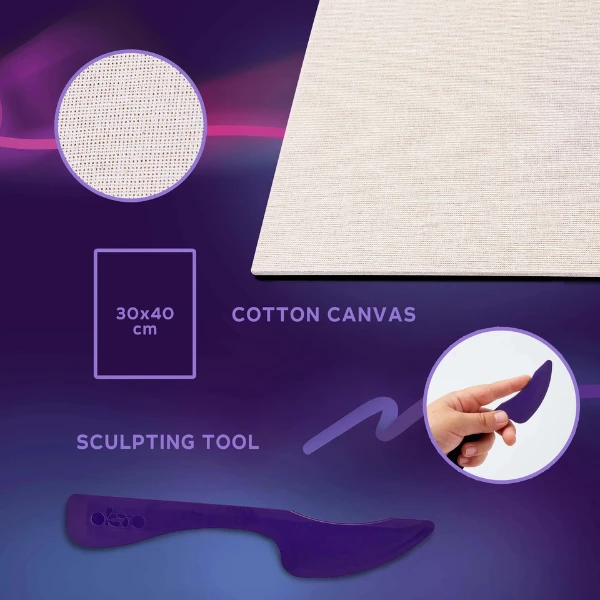 Tablou 3d cu plastilină aerată air clay 30x40 сm – pești aurii 4