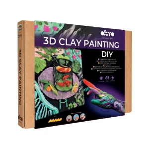 Tablou 3d cu plastilină aerată air clay 30x40 сm – pești aurii Thumbnail 2