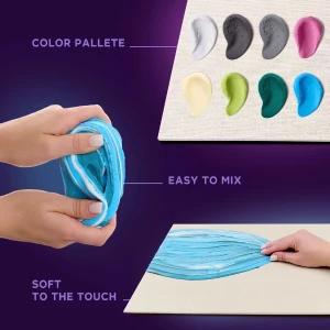 Tablou 3d cu plastilină aerată air clay 30x40 сm – ramuri de migdal înflorit Thumbnail 3