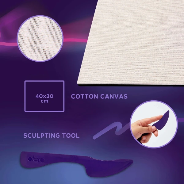 Tablou 3d cu plastilină aerată air clay 30x40 сm – calm 4