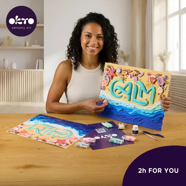 Tablou 3d cu plastilină aerată air clay 30x40 сm – calm 6