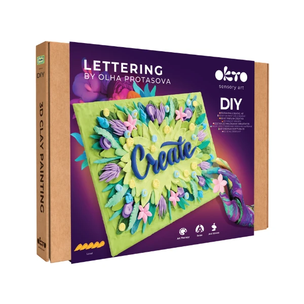 Tablou 3d cu plastilină aerată air clay 30x40 сm – create 2