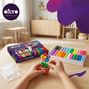 Set creativ cu plastilină aerată air clay okto, 24 buc × 6 g Thumbnail 4