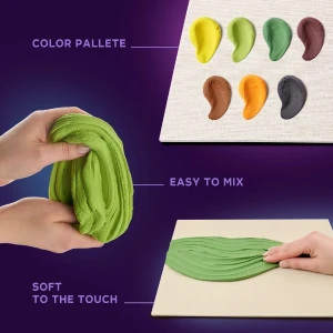 Tablou 3d cu plastilină aerată air clay 30x30 сm – siesta de portocale Thumbnail 3