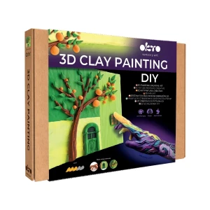 Tablou 3d cu plastilină aerată air clay 30x30 сm – siesta de portocale Thumbnail 2