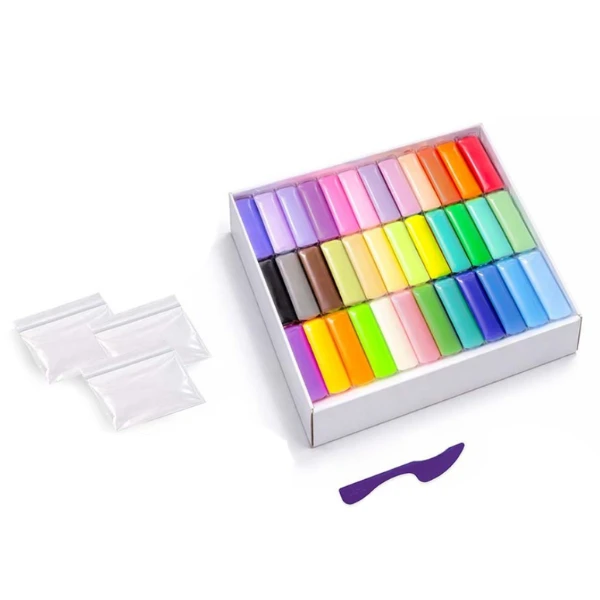 Set creativ cu plastilină aerată air clay okto, 72 buc × 6 g 2
