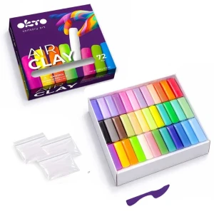 Set creativ cu plastilină aerată air clay okto, 72 buc × 6 g Thumbnail 4
