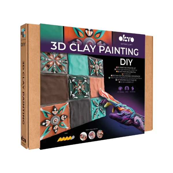 Tablou 3d cu plastilină aerată air clay 30x30 сm – mudejar fusion 2