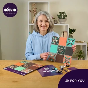 Tablou 3d cu plastilină aerată air clay 30x30 сm – mudejar fusion Thumbnail 6