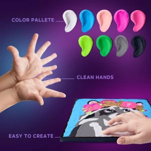 Pictură pe numere 3d cu plastilină aerată air clay 29x29 сm – raton Thumbnail 4
