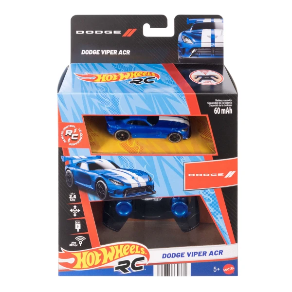 Mașinuță cu telecomandă hot wheels rc dodge viper acr, 1:64 3