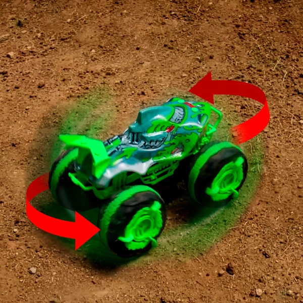 Monster truck cu telecomandă hot wheels „marele rechin” 1:15 7