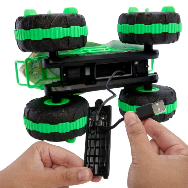 Monster truck cu telecomandă hot wheels „marele rechin” 1:15 5