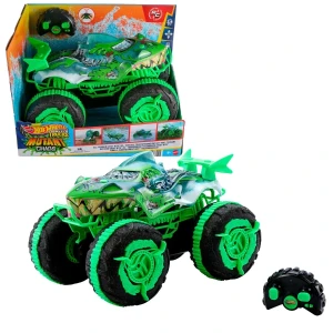 Monster truck cu telecomandă hot wheels „marele rechin” 1:15