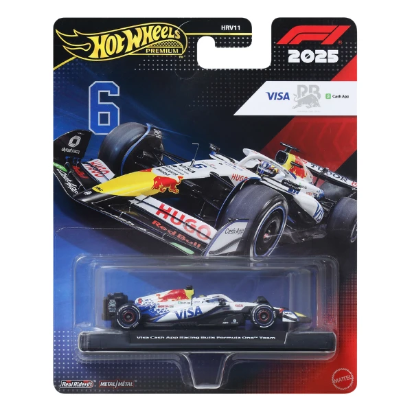 Mașinuță de colecție hot wheels premium "vcarb: isack hadjar #6", 1:64 3