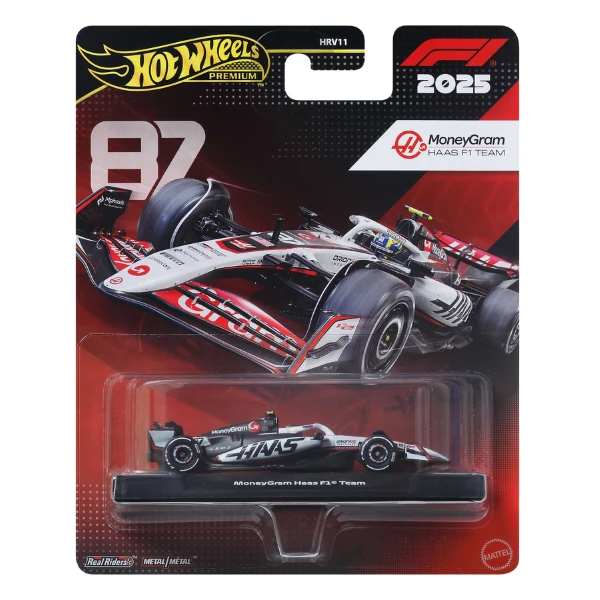 Mașinuță de colecție hot wheels premium "haas: oliver bearman #87", 1:64 3