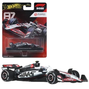 Mașinuță de colecție hot wheels premium "haas: oliver bearman #87", 1:64
