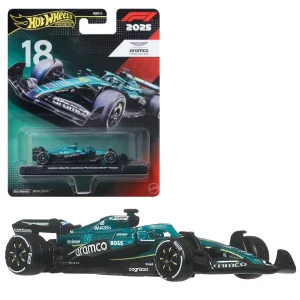 Mașinuță de colecție hot wheels premium "aston martin: lance stroll #18", 1:64