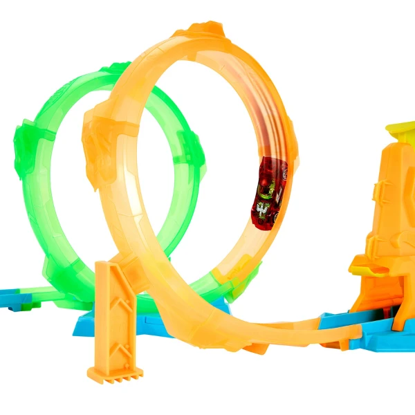 Pistă hot wheels neon speeders „buclă dublă” 5