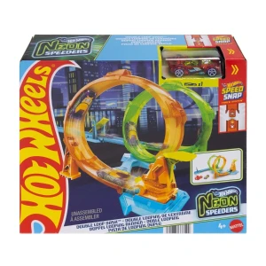Pistă hot wheels neon speeders „buclă dublă” Thumbnail 3